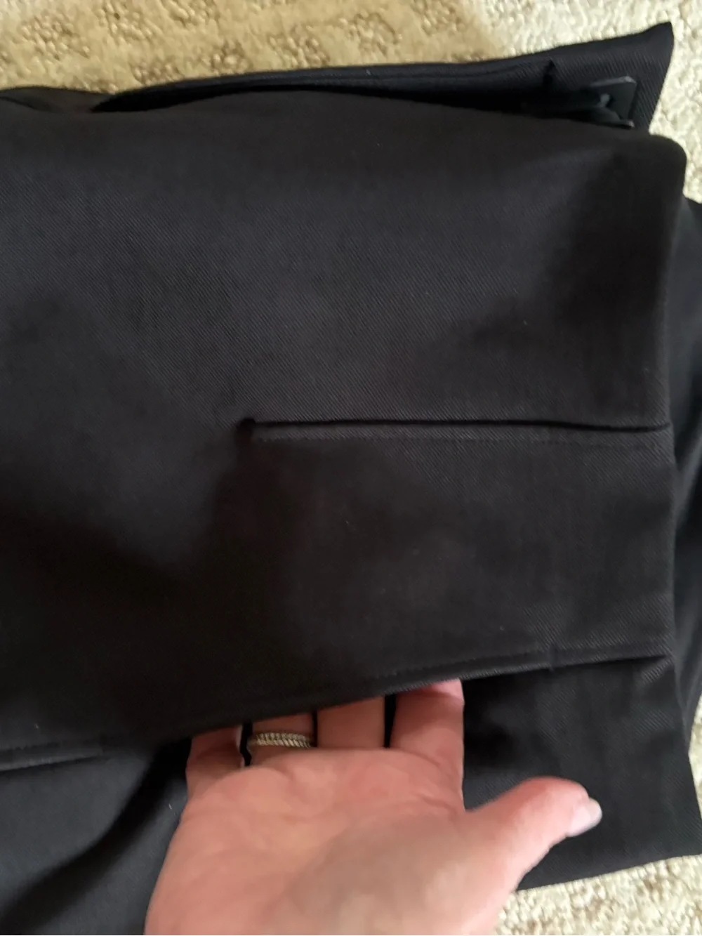 Lululemon Utilitech Wide Leg Trouser Black Women’s Size 14 Excellent Condition